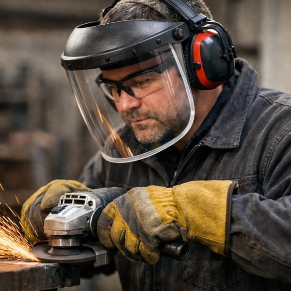 PROTECCIÓN FACIAL Y Guantes DE SEGURIDAD INDUSTRIAL